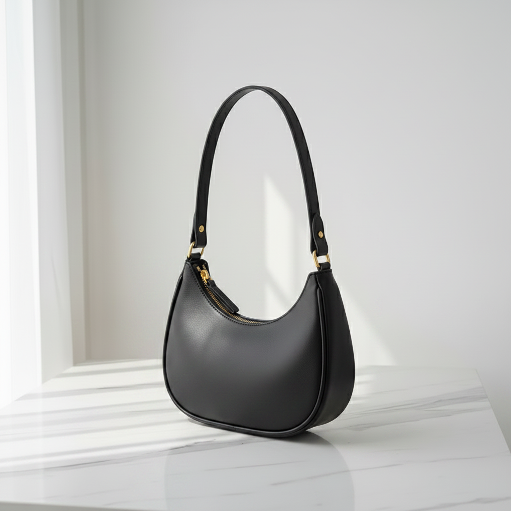 All Black Hobo Bag