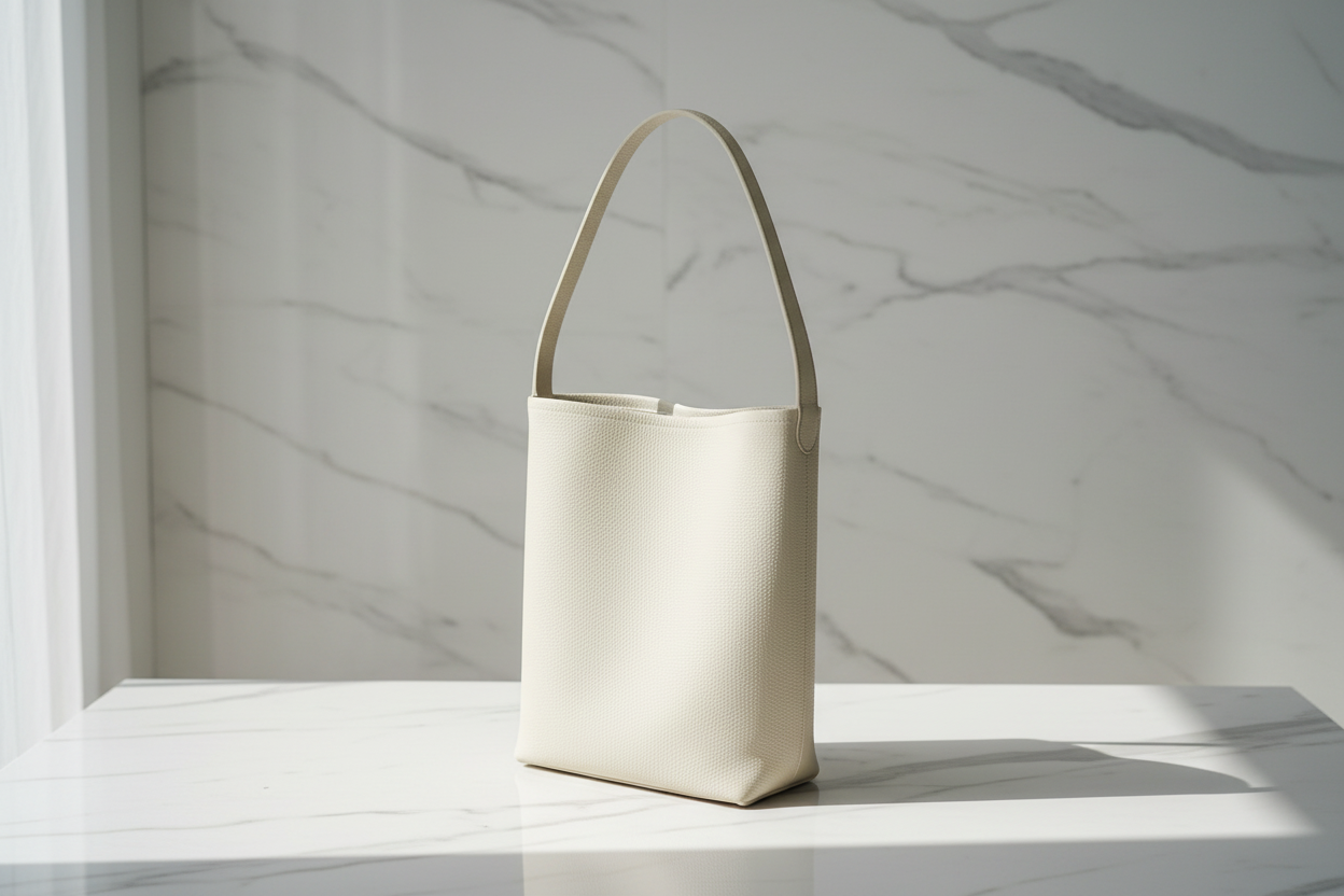Cream Tote Marble Style
